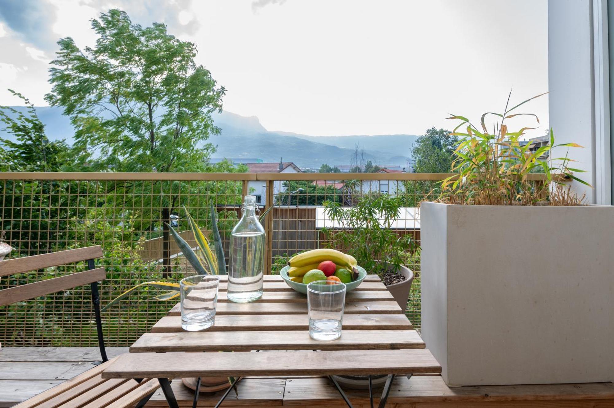 Calme Et Verdure: Vue Montagne - Terrasse - Wifi Grenoble Bagian luar foto